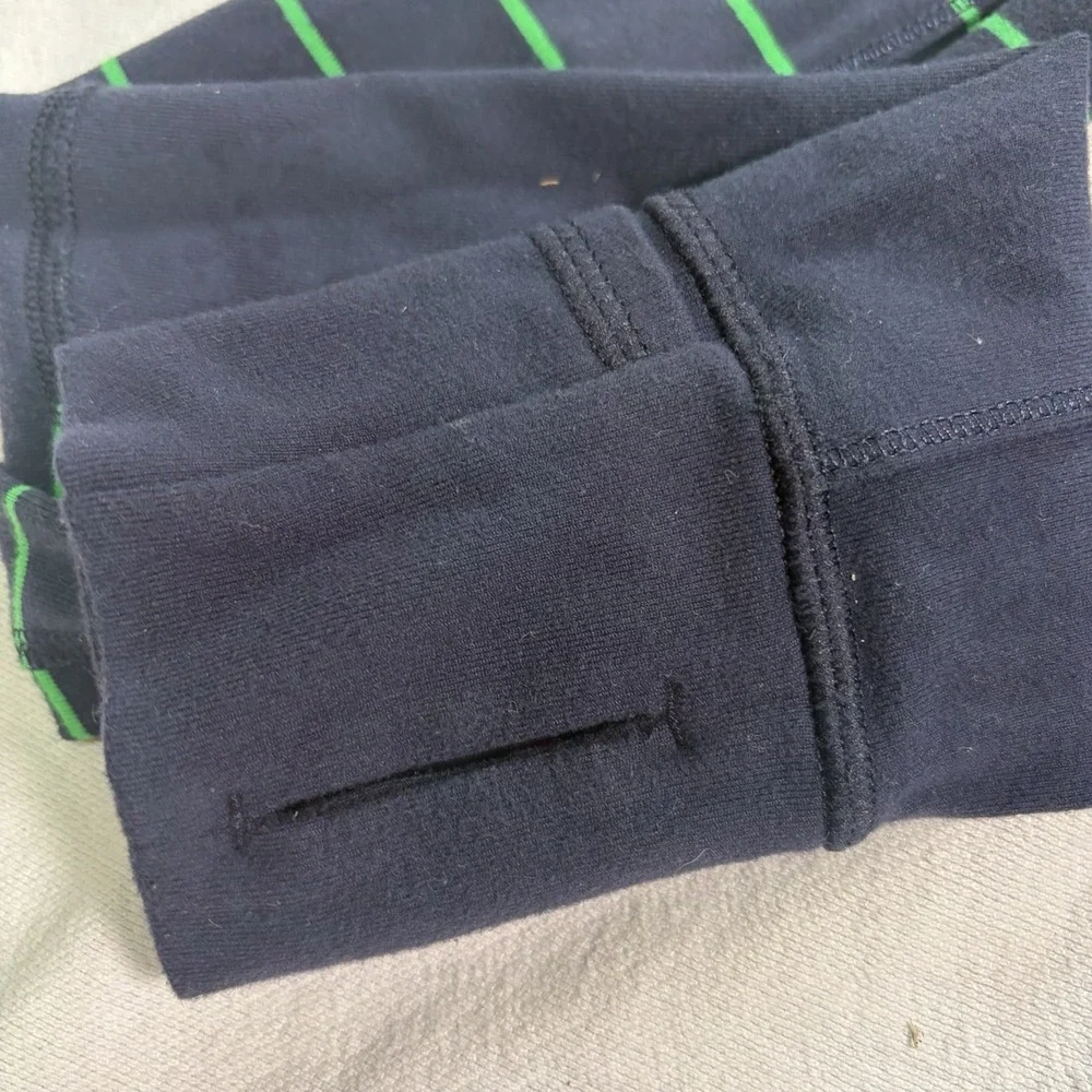 Vintage‎ Lululemon Forme Jacket Slalom Stripe Inkwell Green Bean-XS/S